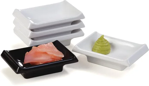 Miniatura 7 de Carlisle FoodService Products CFS 086403 - Ramequín de melamina estilo japonés, 3.625 pulgadas de largo, 2.375 pulgadas de ancho, 1 pulgada de alto