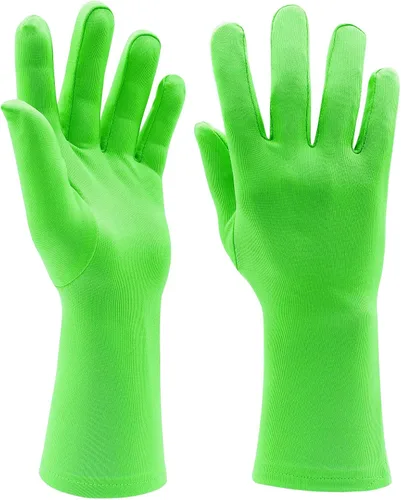 Miniatura 2 de Aniler Guantes de elastano hasta la muñeca para hombres y mujeres, para bodas, fiestas, Navidad, disfraces, fiestas, bailes