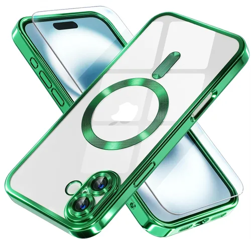 Miniatura 48 de Misea Funda magnética para iPhone 14 compatible con MagSafe [nunca amarillenta] [protección contra caídas de grado militar] protector completo