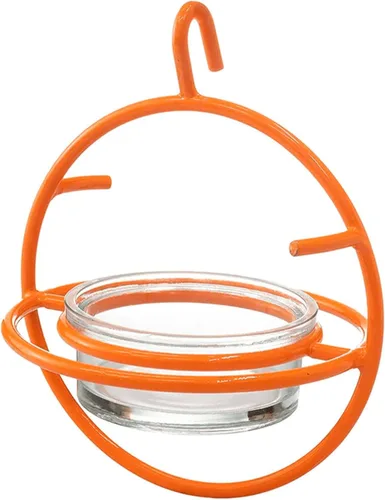 Miniatura 10 de Monarch Abode Comedero colgante para pájaros al aire libre – Comedero colgante para pájaros con bandeja de semillas de malla de hierro para pájaros