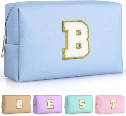 Miniatura 71 de TOPEAST - Bolso de maquillaje para mujer, G Blanco nacarado-rosa