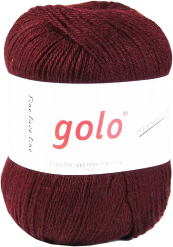 Miniatura 20 de golo Lana merino para tejer hilo de cachemira de 3 capas para ganchillo hilo de ganchillo Marrón