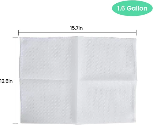 Miniatura 4 de Bolsa de filtro para prensa de frutas y vino de capacidad de 1.6 galones, paquete de 2