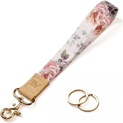 Miniatura 38 de EcoVision - Llaveros lindos con correa para llaves, llavero de muñeca para mujer, correa de insignia con 2 argollas para llaves