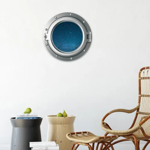 Miniatura 7 de Calcomanías 3D para ventana de avión de universo, calcomanía de pared para dormitorio de bebé, sala de estar, decoración de pared con temática