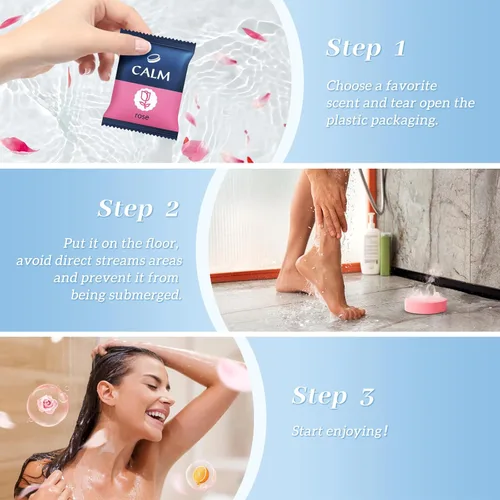 Miniatura 6 de TranquilBliss Vaporizadores de ducha, 6 unidades, bombas de ducha perfumadas con fragancia orgánica y natural, cuidado personal y relajación