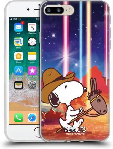 Miniatura 146 de Head Case Designs Funda de gel con licencia oficial de Peanuts Nebula Cactus Needles Snoopy Space Cowboy [protección de grado militar] compatible