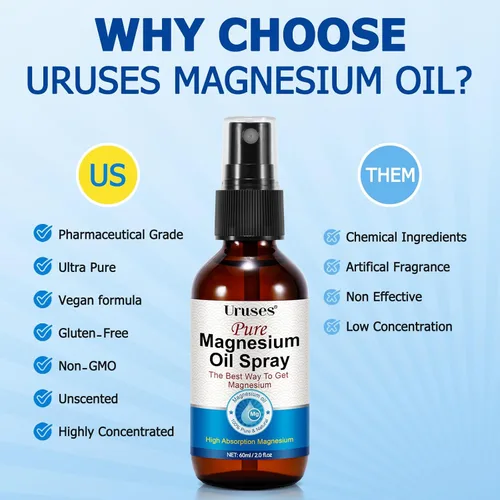 Miniatura 5 de Spray de aceite de magnesio puro, aceite de magnesio para pies, spray tópico de magnesio para pies, aceite corporal de magnesio, botella de vidrio