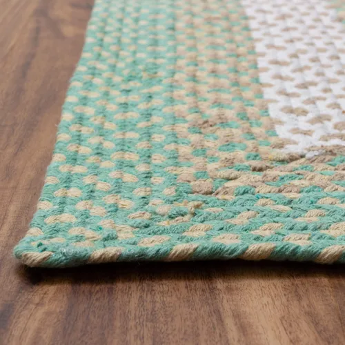 Miniatura 9 de Super Area Rugs Alfombra Trenzada Estilo Granja de 20x30 Pulgadas - Alfombra de Algodón Natural Suave para Baño, Cocina, Entrada - Alfombra Tejida