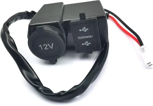 Miniatura 8 de DEVMO Cargador USB dual de 5 V/2.1 A, impermeable, abrazadera para manillar de motocicleta, adaptador de corriente, sistema de carga USB con enchufe