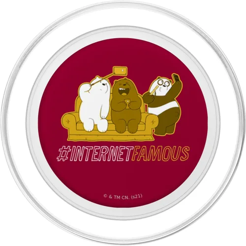 Miniatura 2 de We Bare Bears Grizz Panda Ice Bear Internet Famous PopSockets MagSafe PopGrip para iPhone