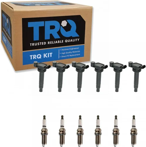 Miniatura 135 de Kit de Bobina de Encendido y Bujía TRQ 8 Piezas Bujías de Iridio Compatibles con Mercedes-Benz C250 2012-2015 y SLK250 2012-2015