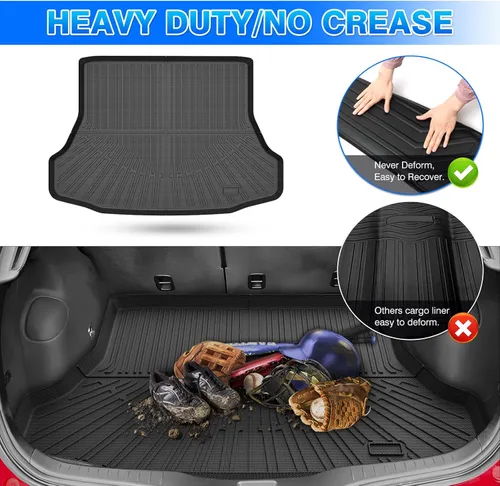 Miniatura 5 de Civic Cargo Liner - Alfombrilla para maletero para Honda Civic 2006-2011, alfombrilla de carga para todo tipo de clima para accesorios cívicos