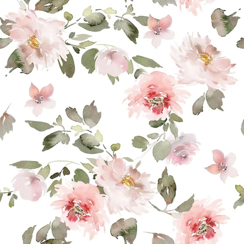 VEELIKE Papel tapiz floral rosa suave de 17.7 x 118 pulgadas, papel de contacto floral de peonías vintage para paredes, armarios, estantes,