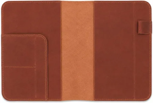 Funda de Cuero para Diario | (5.75"x8.25") Cuaderno Mediano A5 | Cahier Rellenable | Funda de Diario Encuadernada en Cuero para Viajeros Escritores