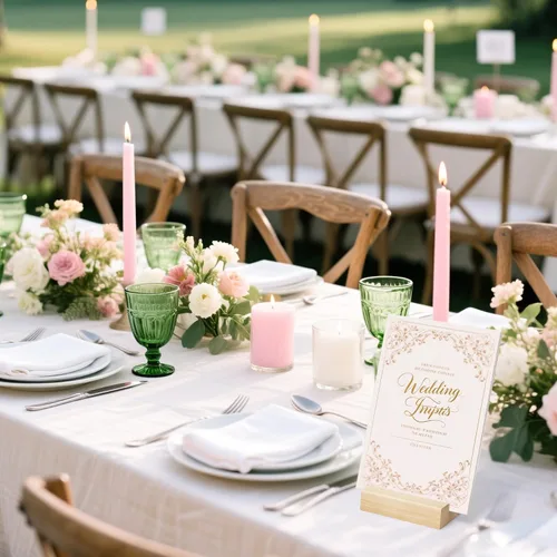 Miniatura 6 de 50 soportes de madera para tarjetas, soporte para fotos y fotos, soportes de madera para números de mesa para bodas, ceremonias, fiestas
