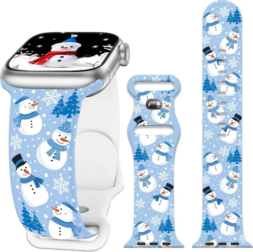 Miniatura 9 de Bandas de reloj de vacaciones compatibles con Apple Watch para mujeres y hombres de 38mm 40mm 41mm 42mm 44mm 45mm 46mm 49mm, para iPhone, iWatch
