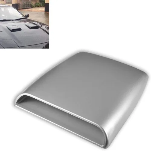 Miniatura 7 de KaTur Universal Coche Decorativo Flujo De Aire De La Capilla De Admisión Cucharada Ventilación Turbo Capó Gris
