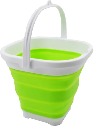 Miniatura 7 de SAMMART Cubo de plástico plegable súper mini cuadrado de 2.6 L (0.68 galones) - Tina cuadrada plegable - Cubo de agua portátil para pesca - Maceta