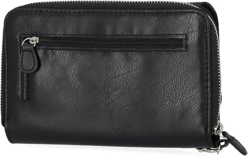 Miniatura 4 de MUNDI - Cartera de mano espaciosa con correa extraíble para la muñeca y función de bloqueo RFID para mujer, negro, L