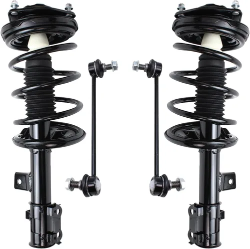 Miniatura 83 de Detroit Axle - Kit de 4 piezas RWD Puntales Delanteros Barras Estabilizadoras para Ford F-150 2021 2022 2023 2024, 2 Puntales con Resorte Helicoidal