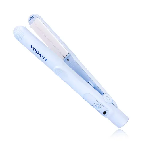VODANA Plancha de pelo profesional de cerámica de 1 pulgada, acabado suave y sedoso y control de encrespamiento para todo tipo de cabello, placas
