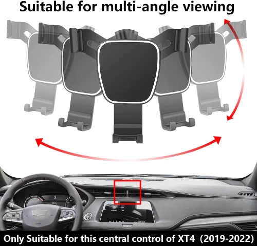 Miniatura 5 de Soporte de teléfono de coche para Cadillac XT4 2019-2023, accesorios de automóvil, soporte de navegación, decoración interior, soporte para teléfono