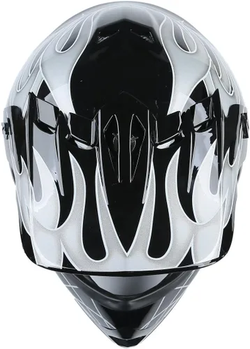Miniatura 4 de DOT para jóvenes y niños, Casco de motocross, todoterreno, para bicicleta de calle, con gafas y guantes, ATV, Mx, Casco Calavera