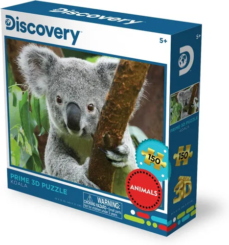 Miniatura 2 de Prime 3D Discovery Koala Rompecabezas 3D de 150 piezas para niños Tamaño acabado de 18 x 12 pulgadas Desafiante y divertido para niños