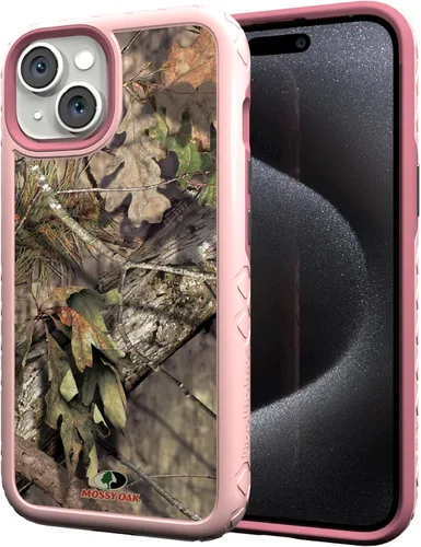 Miniatura 23 de cellhelmet Mossy Oak Agua Yellowfin Funda de doble capa en gris diseñada para iPhone 13 Mini a prueba de golpes y caídas, duradera, como se ve