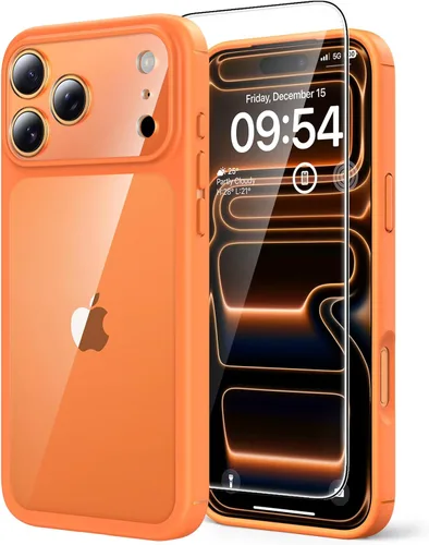 Miniatura 61 de TAURI Funda magnética 2 en 1 transparente para iPhone 14 Pro, compatible con Magsafe [no amarillenta] con protector de pantalla, protección de grado