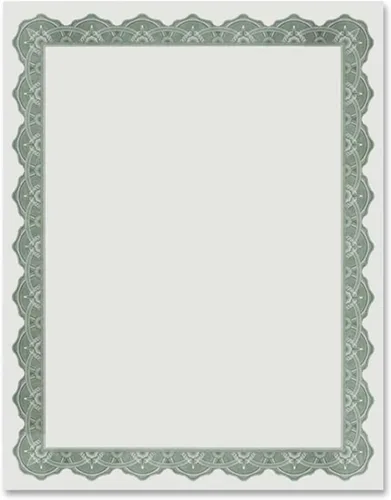Miniatura 5 de Certificados Optima Green con sellos de lámina dorada, 8.5 x 11, sello de 1.75 pulgadas, paquete de 25 (39452S)