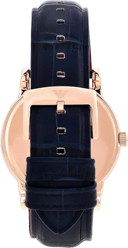 Miniatura 3 de Emporio Armani Reloj de cuero de tres manecillas para hombre