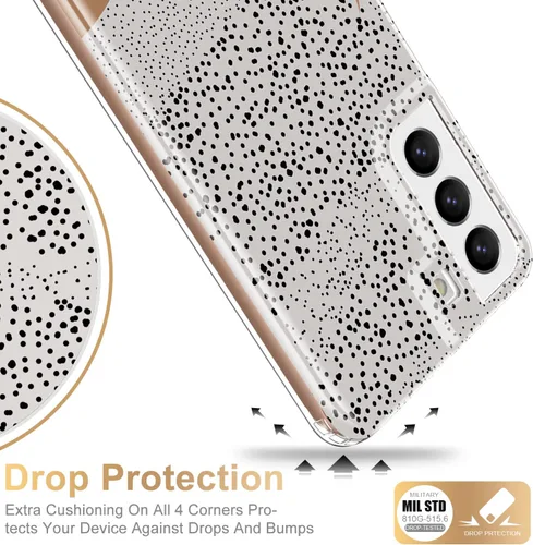 Miniatura 5 de Esdot Funda para Samsung Galaxy S22, Grado Militar Aprobada en Prueba de Caída de 21 pies, Cubierta Resistente con Diseños de Moda para Mujeres