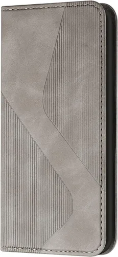 Miniatura 8 de IVY Poco X3 Funda Billetera Para Poco X3, Cartera De Atracción Magnética En Forma De S Funda De Teléfono Flip Cover (Skin Touch Feeling) Para Xiaomi