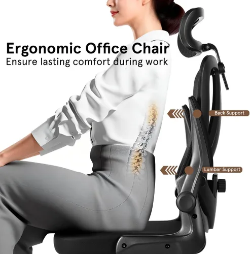 Miniatura 5 de Silla de oficina, silla de juegos, silla de escritorio, cómoda silla de computadora, silla ergonómica de oficina, silla de oficina de malla