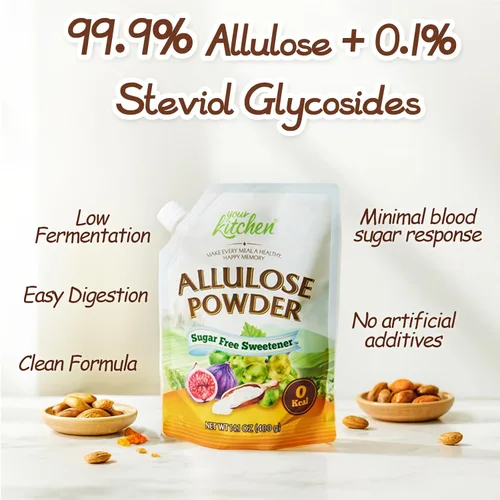 Miniatura 3 de Your Kitchen Azúcar en polvo de alulosa cetogénica, 99.9% edulcorante de alulosa, sustituto natural del azúcar, sin gluten, vegano, sin eritritol