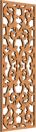 Miniatura 36 de Meadville Paneles decorativos de pared de madera con calado, 9 3/8 pulgadas de ancho x 24 3/8 pulgadas de alto x 1/4 de alto, aliso