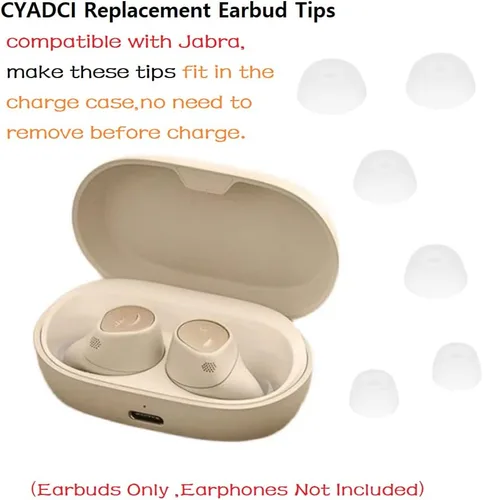 Miniatura 6 de Puntas de repuesto para auriculares compatibles con auriculares Jabra Elite 75t, 6 pares de puntas de silicona compatibles con Soundcore Liberty