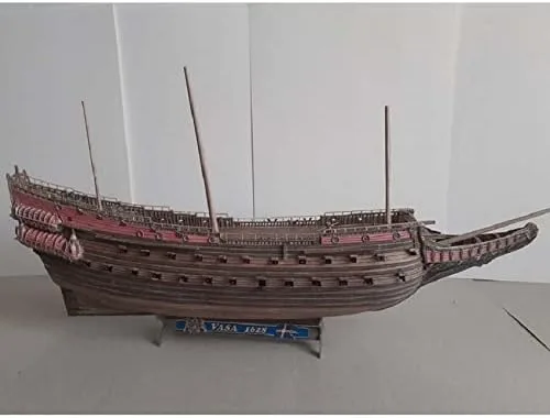 Miniatura 2 de Orel 330-1/100 Kit de modelo de papel Battleship Wasa, Suecia, 1628, azul marino