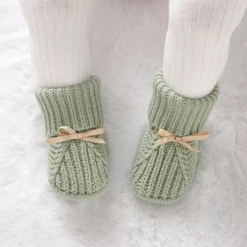 Miniatura 2 de mimixiong Botines para Bebé Recién Nacido Zapatos Calcetín Infantil Tejido a Mano Crochet para Niño y Niña Zapatos Cómodos