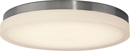 WAC Lighting Slice - Montaje empotrado redondo LED de 15 pulgadas, 2700 K en níquel cepillado