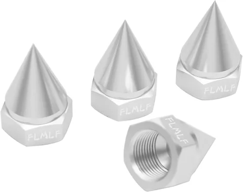 Miniatura 5 de FLMLF CNC Metal cono fijo tornillo tuerca (4 unids/juego) para 1/5 HPI Rovan Baja 5B SS 5T 5SC piezas (plata)