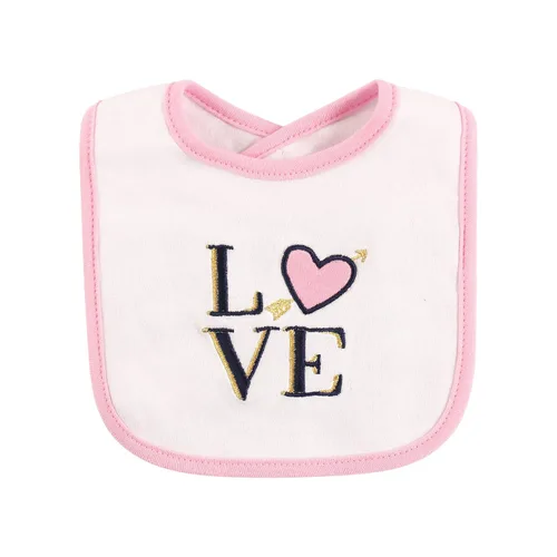 Miniatura 2 de Hudson Baby - Baberos unisex de algodón para bebés, Amor, talla única LOVE