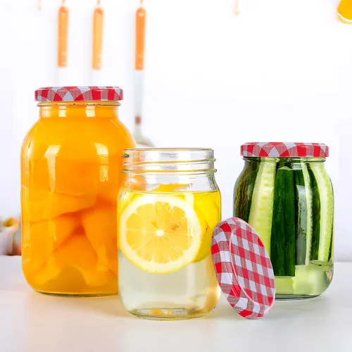 Miniatura 2 de Kichvoe Tapas para tarros de conserva, paquete de 40 tapas herméticas de 2.55 pulgadas para frascos de conserva, botellas de gelatina a prueba
