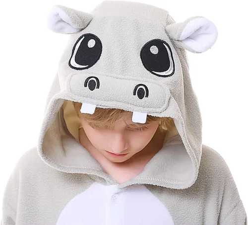 Miniatura 5 de CANASOUR - Pijama tipo mameluco para niñas y niños, unisex, de anime y de una pieza, para Halloween, Navidad, fiesta de disfraces y Cosplay, talla 4T