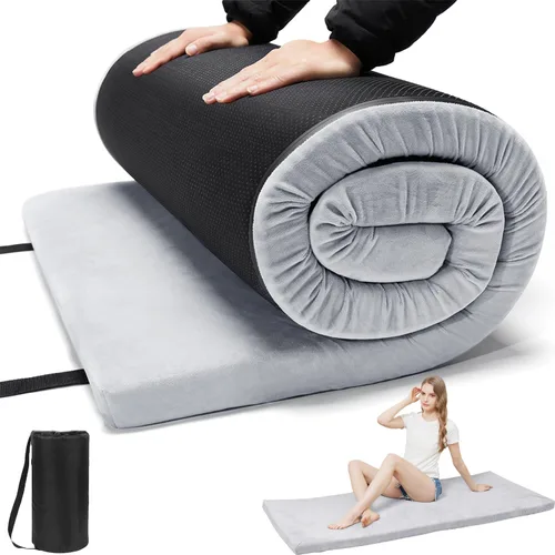 Miniatura 9 de Colchón de espuma para camping - Tapete enrollable portátil para dormir para coche, tienda de campaña, cuna y suelo - Impermeable, cómodo y compacto