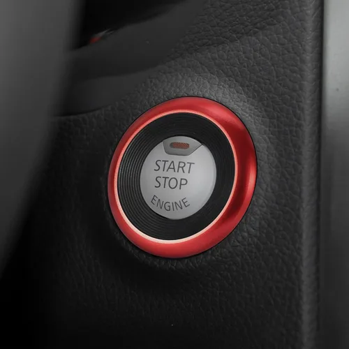 Miniatura 4 de TOMALL Anillo de arranque de motor Compatible con Nissan Altima 2013 2014 2015 2016 2017 2018 Cubierta de botón de encendido de llave