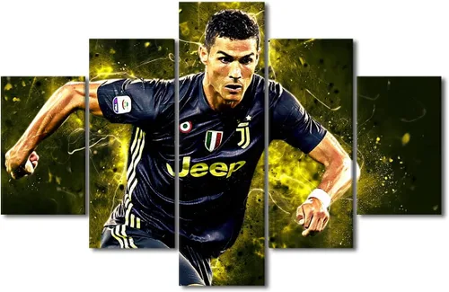 Miniatura 42 de TUMOVO Lienzo decorativo para pared, cuadro de Cristiano Ronaldo, cuadros de club de fútbol, impresiones en lienzo, póster de arte de pared, arte