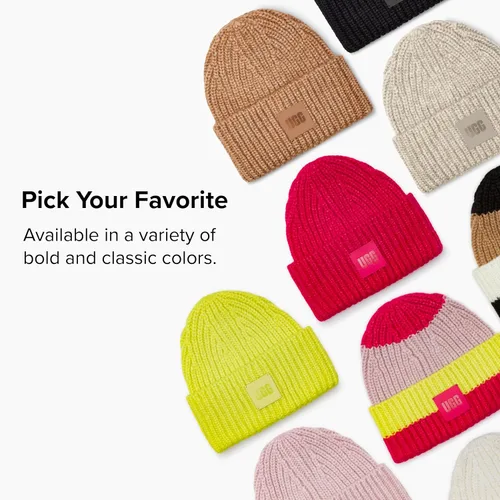 Miniatura 4 de UGG Gorro de punto acanalado grueso para mujer